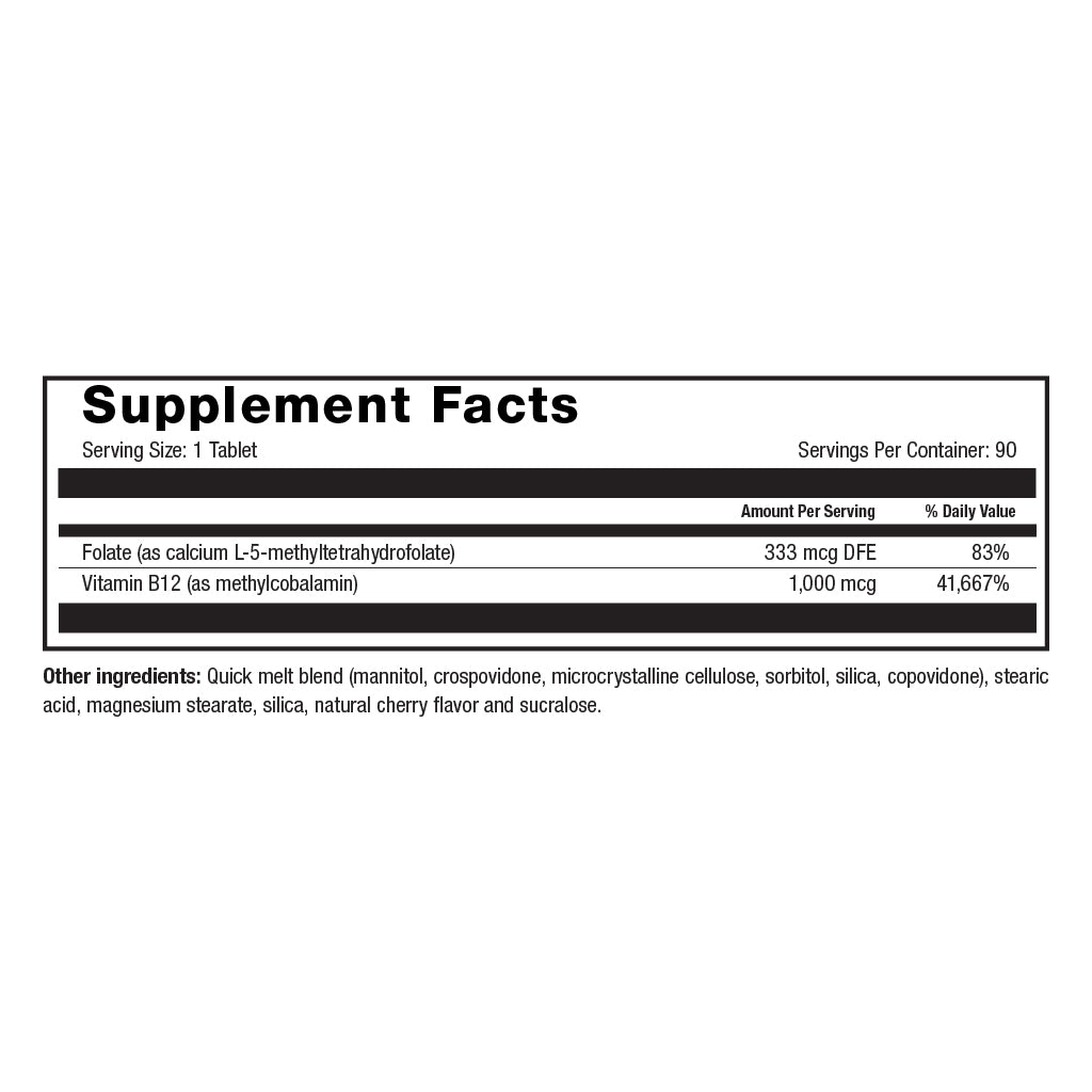 Sublingual B-12 - Cherry Flavor