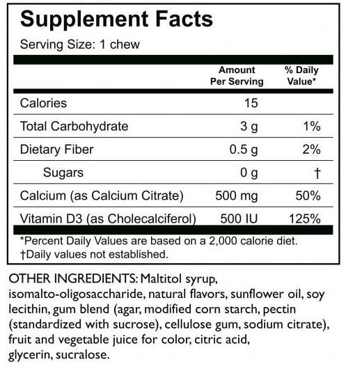 Calcium Citrate Soft Chews