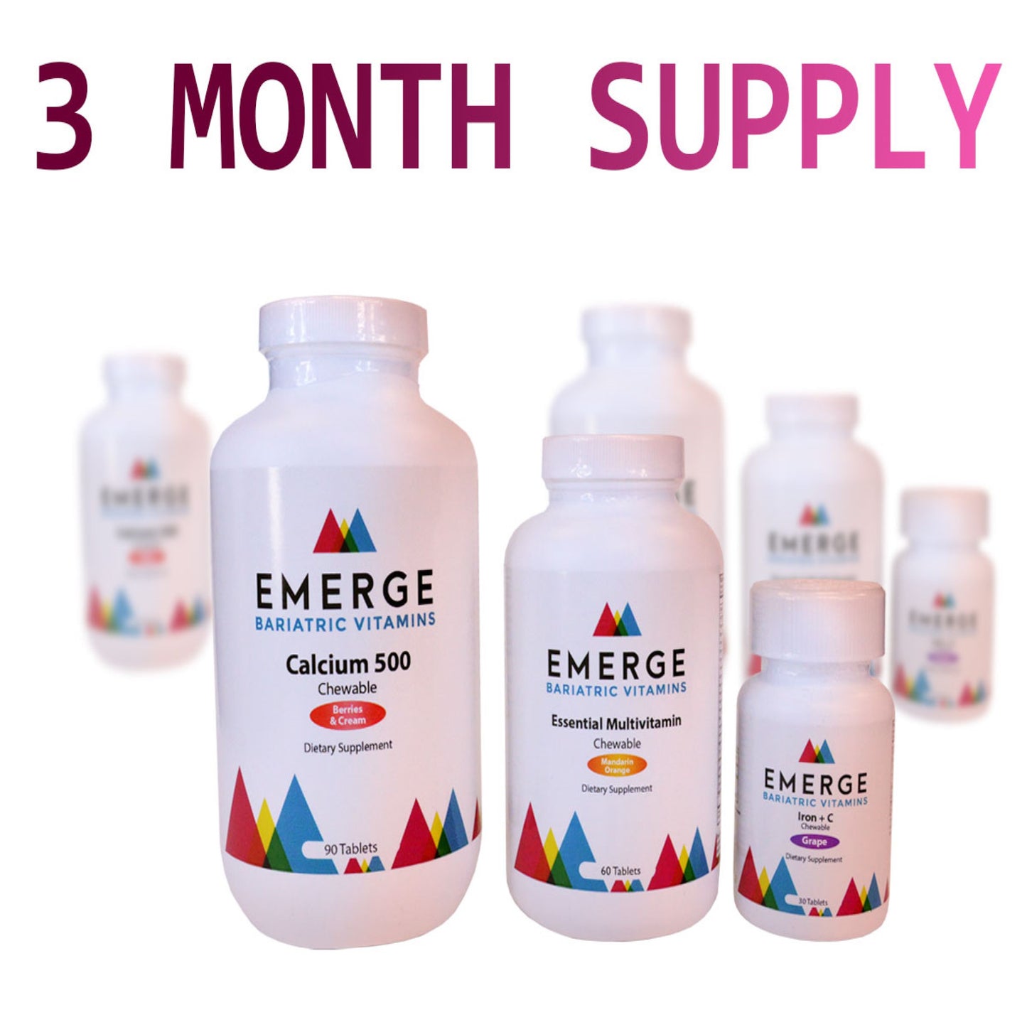 3 Month Supply - Chewable Bariatric Vitamins