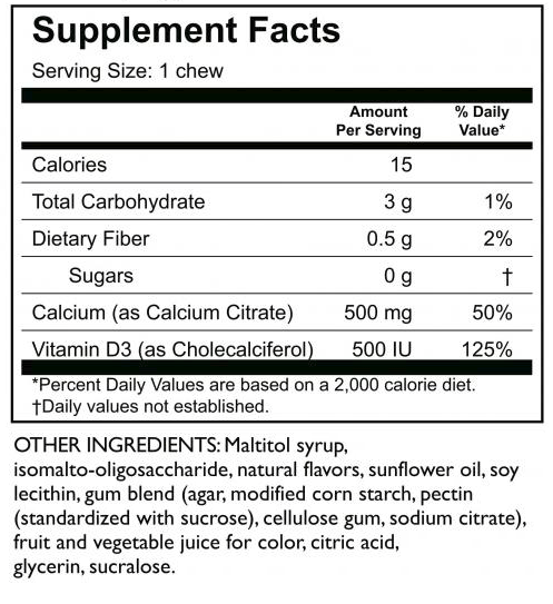 Bariatric Multivitamin + Calcium Citrate - Soft Chew - 1 Month Supply