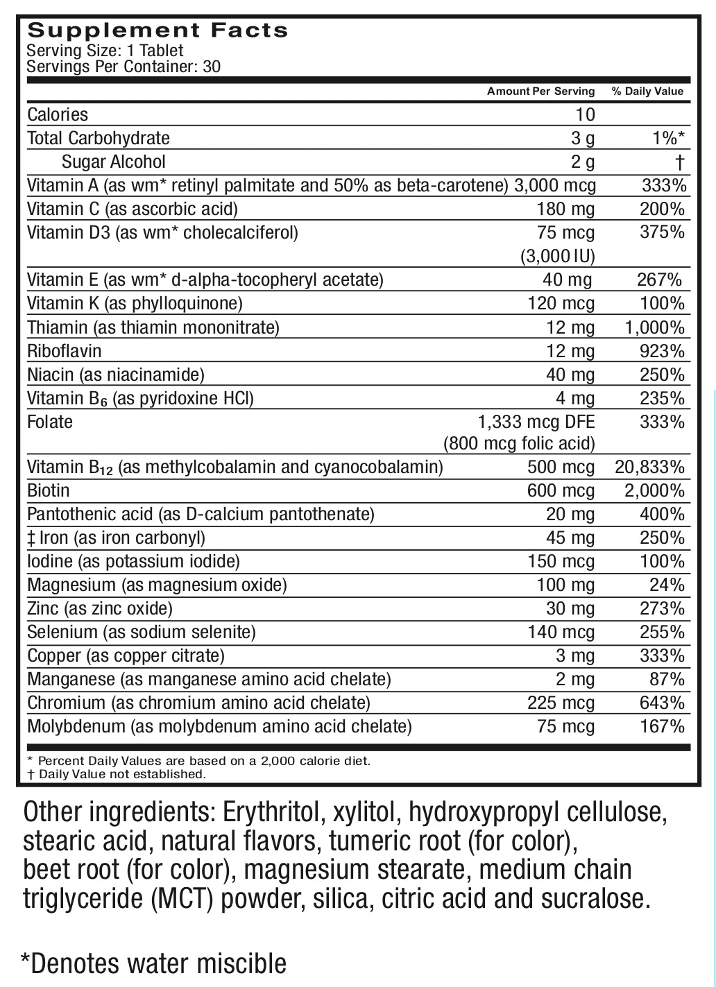 Bariatric Multivitamin With Iron - Tropical Flavor